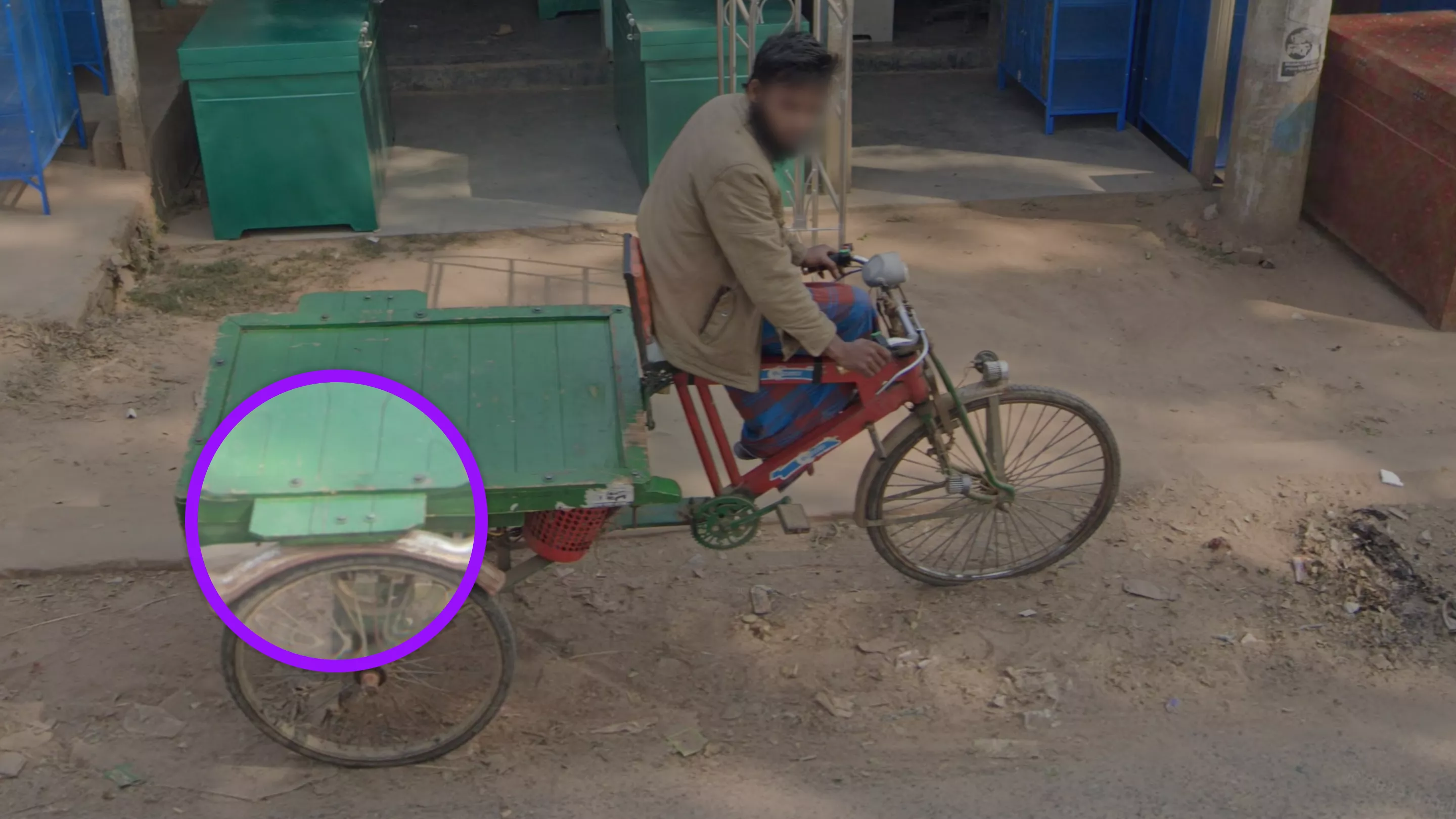 Wooden Fender Extension Cycle Rickshaws