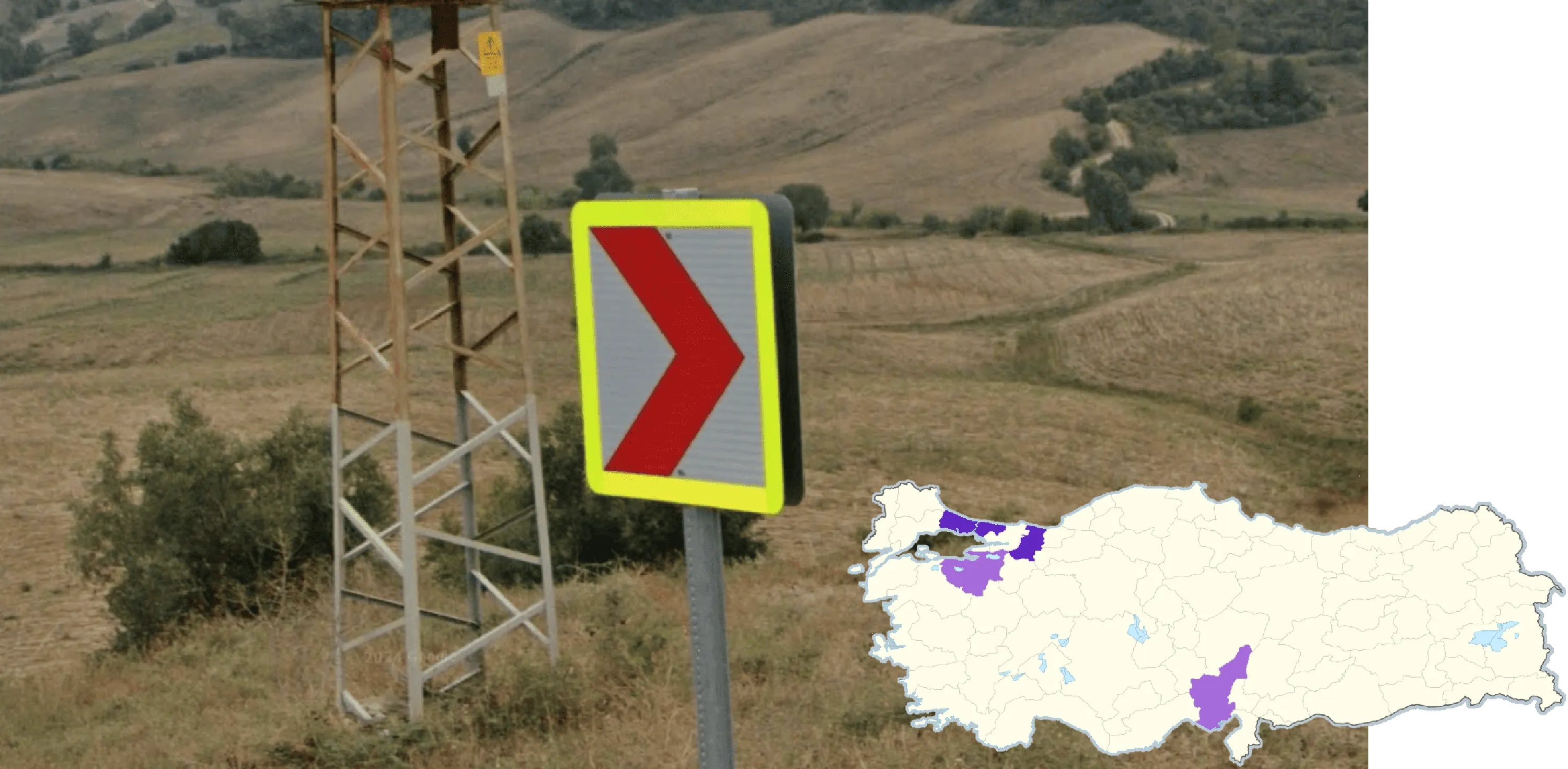 yellow edge chevrons